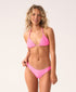 PQ Swim Vivid Pink Basic Ruched Bottoms