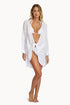 PQ Swim White Linen Millie Tie Cover Up