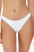 PQ Swim White Sand Basic Ruched Bottoms