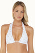 PQ Swim White Sand Beaded Brynn Halter