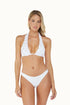 PQ Swim White Sand Beaded Brynn Halter