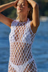 PQ Swim White Sand Beaded Brynn Cover Up