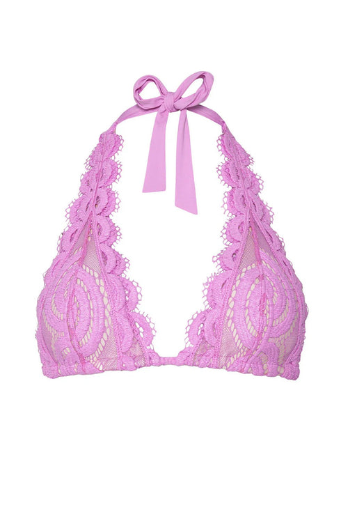 PQ Swim Wisteria Lace Halter Top