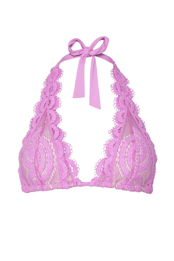 PQ Swim Wisteria Lace Halter Top