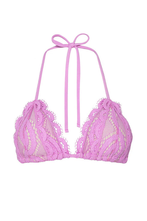 PQ Swim Wisteria Lace Triangle Top