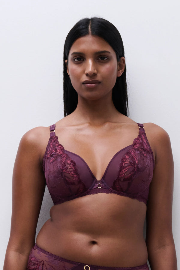 Chantelle Illusion Lace Unlined Plunge Bra