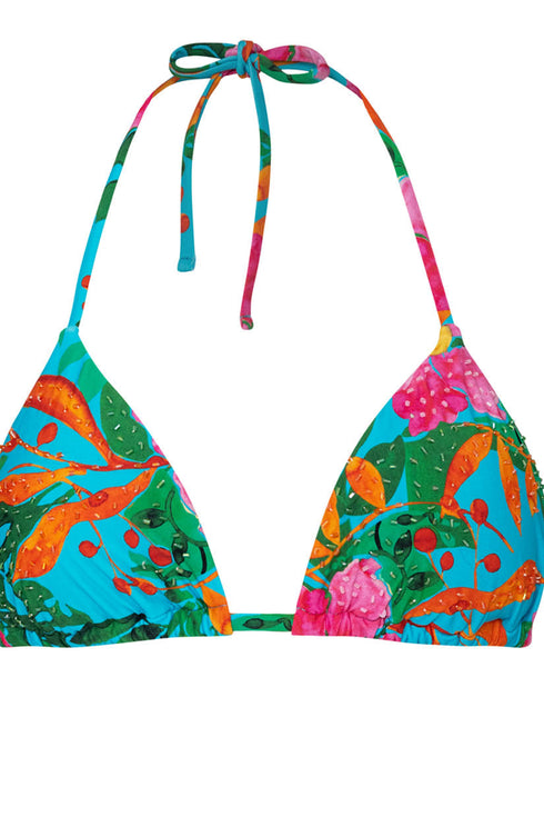 PQ Swim Zinnia Embroidered Tri Top