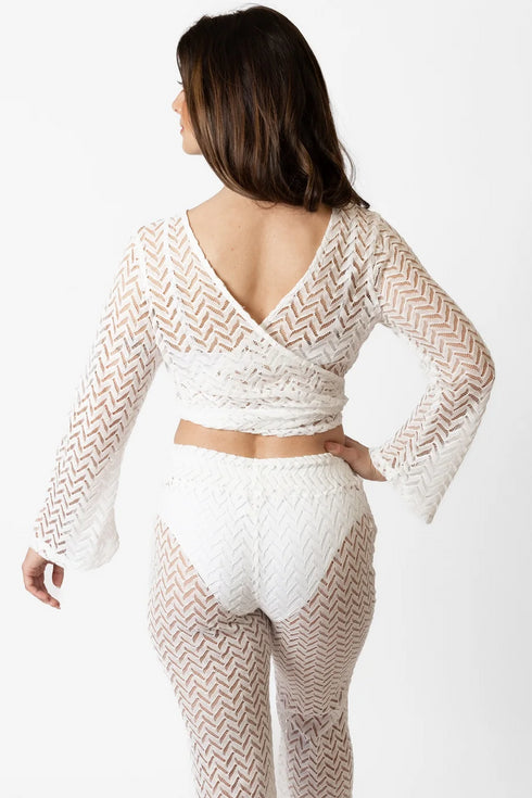 Koy Resort Zuma Long Sleeve Wrap Top