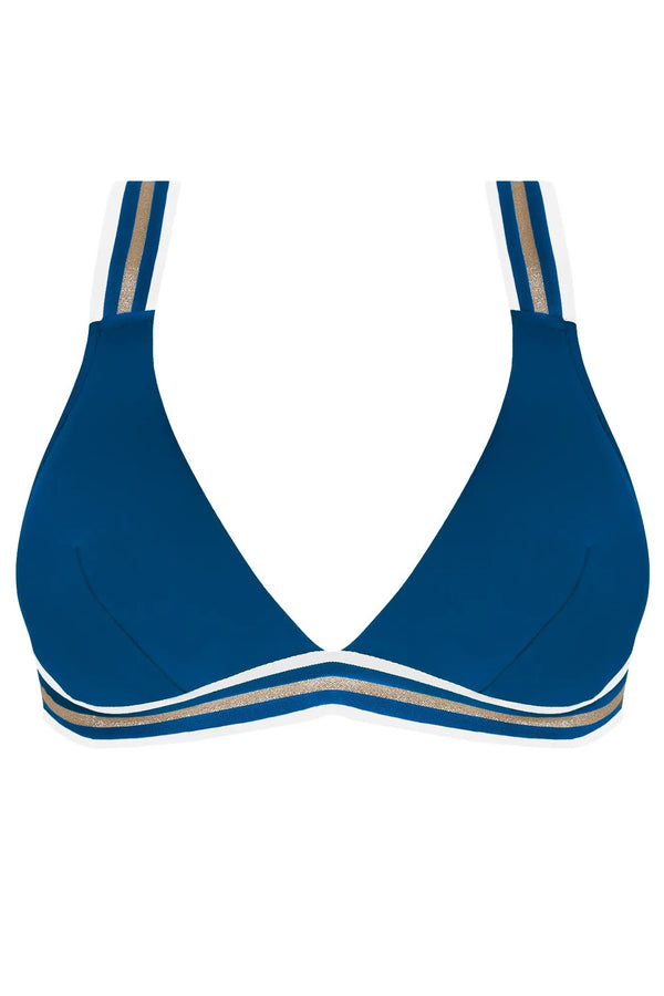 Lise Charmel 35b Energie Nautique N/w Crossed Back Triangle