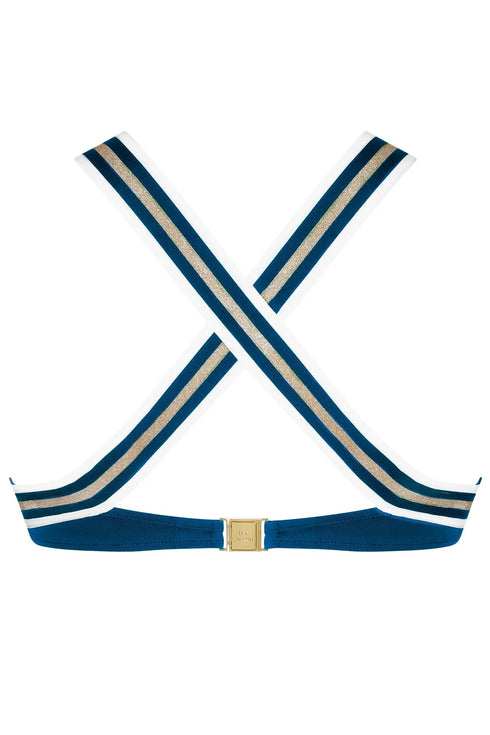 Lise Charmel 35b Energie Nautique N/w Crossed Back Triangle