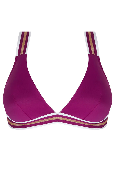 Lise Charmel 35b Energie Nautique N/w Crossed Back Triangle