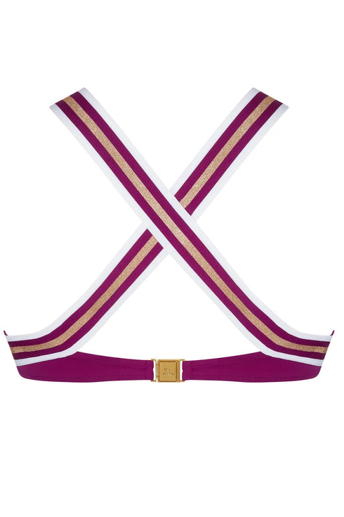 Lise Charmel 35b Energie Nautique N/w Crossed Back Triangle