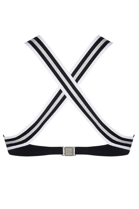 Lise Charmel 35b Energie Nautique N/w Crossed Back Triangle