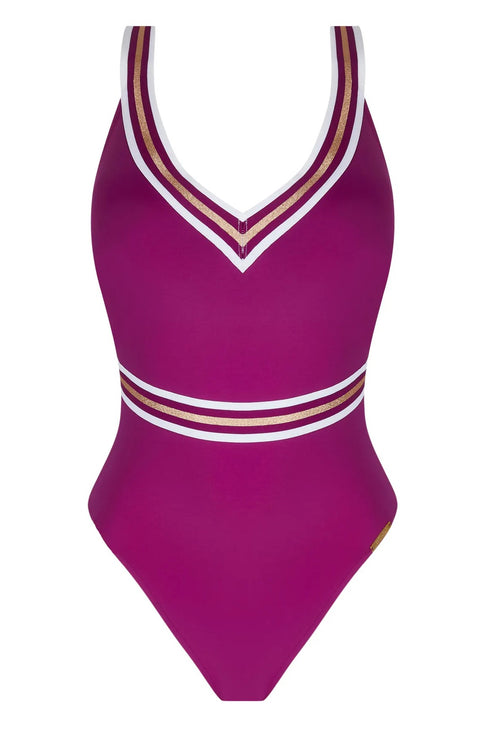 Lise Charmel 35b Energie Nautique Non Wire Halter Swimsuit