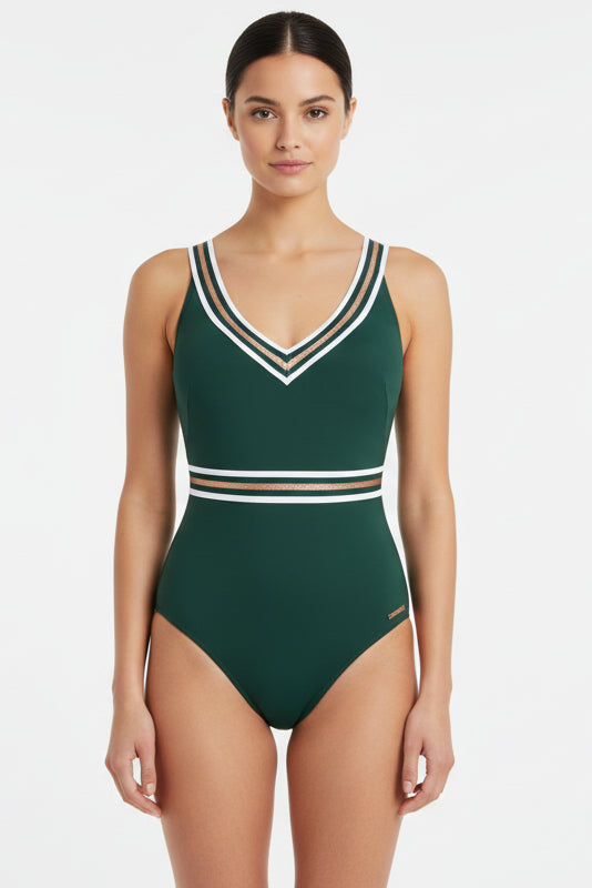 Lise Charmel 35b Energie Nautique Non Wire Halter Swimsuit