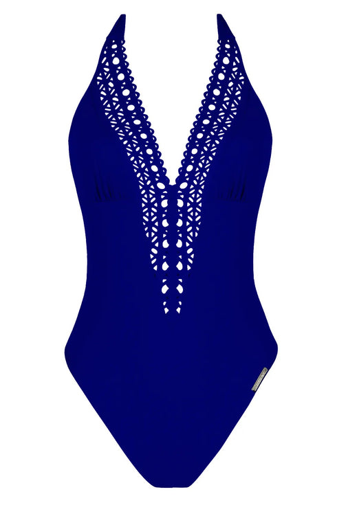 Lise Charmel 15b Ajourage Couture Non Wire Swimsuit Plunging Neckline