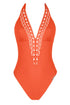 Lise Charmel 15b Ajourage Couture Non Wire Swimsuit Plunging Neckline