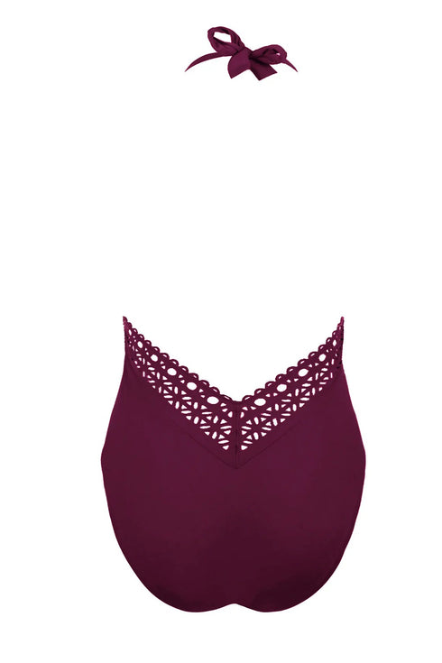 Lise Charmel 15b Ajourage Couture Non Wire Swimsuit Plunging Neckline