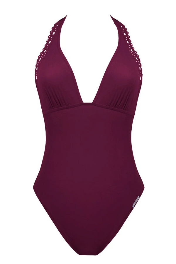 Lise Charmel 15b Ajourage Couture Plunging Back Swimsuit