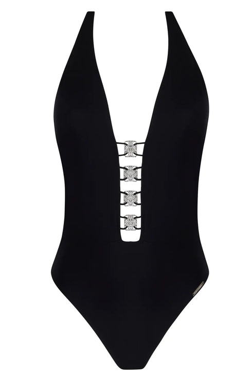 Lise Charmel B90 Eclat D'argent Plunging Back Swimsuit