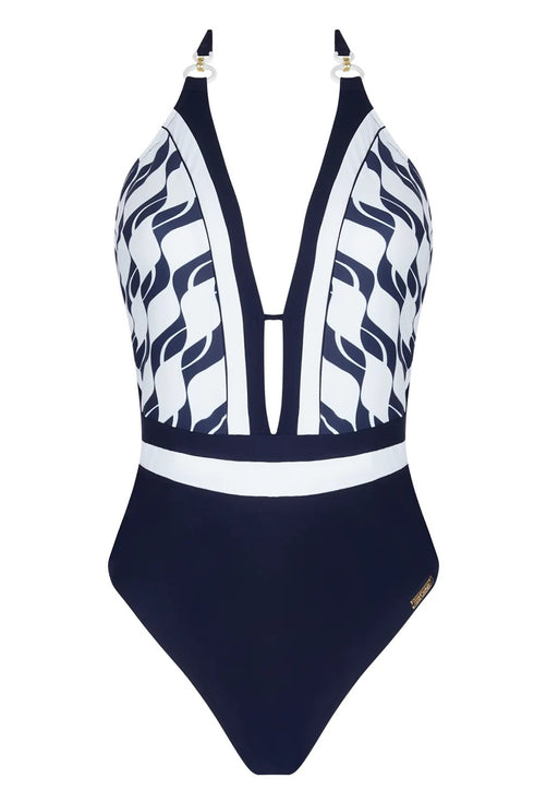 Lise Charmel B96 Danse Des Vagues Plunging Back Swimsuit