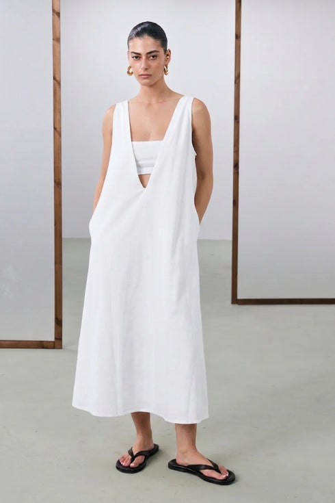 Gottex Beach Life Resort Coastal V-Neck Maxi Dress