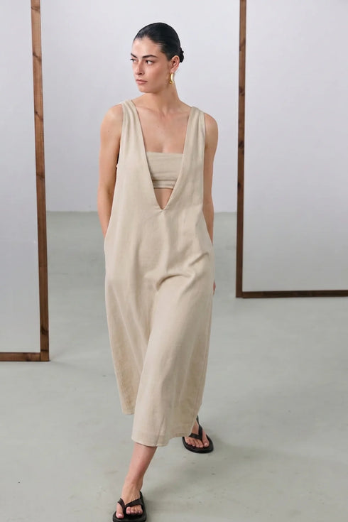 Gottex Beach Life Resort Coastal V-Neck Maxi Dress