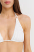 Shan Charlie Shan Charlie Ruched Triangle Bikini Top