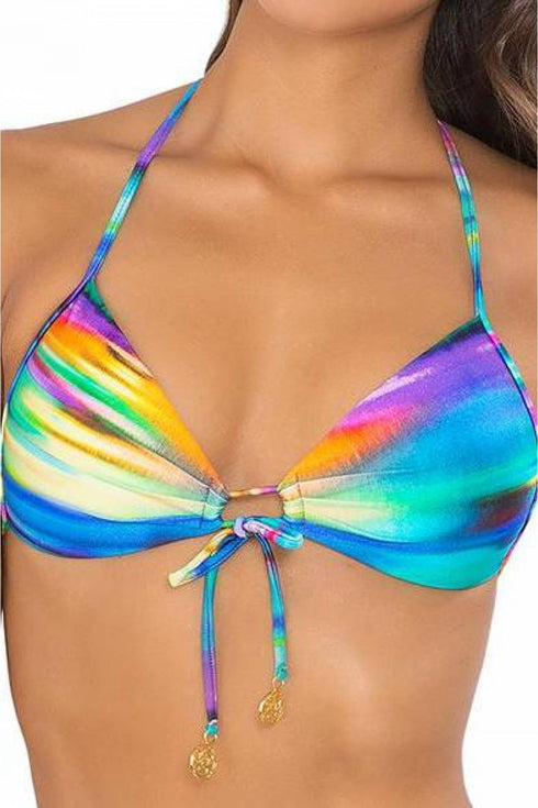 Luli Fama Cielito Lindo Molded Push Up Bandeau Halter