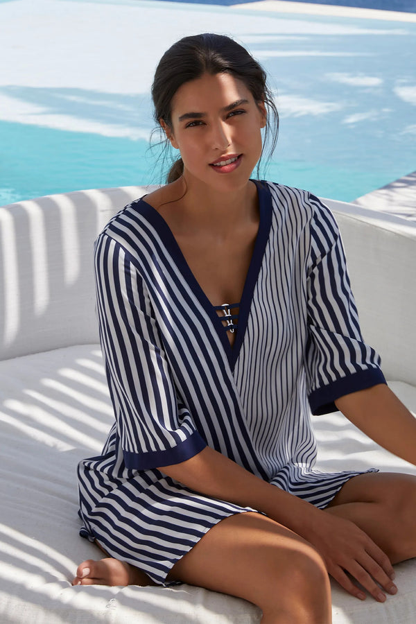 Lise Charmel B85 Rayure En Ligne Tunic Beach Cover-up