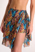 Shan Élisabeth Ruffle Mesh Wrap Pareo Skirt