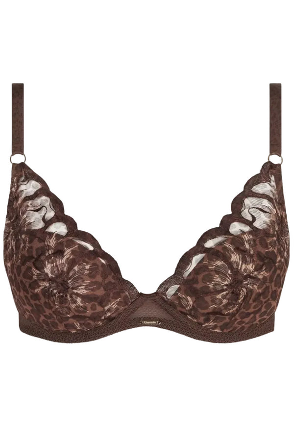 Chantelle Fleurs Lace Plunge T-shirt Bra