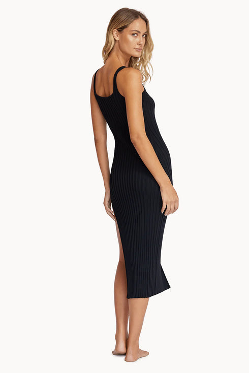 PQ Swim Black Piper Slit Dress