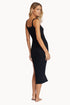 PQ Swim Black Piper Slit Dress
