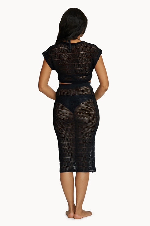 PQ Swim Black Renee Crop Top