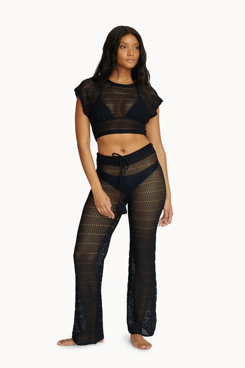 PQ Swim Black Renee Crop Top