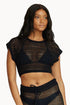 PQ Swim Black Renee Crop Top