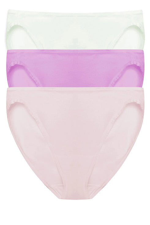 Natori Bliss Bare Cotton Bikini 3-pack