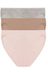Natori Bliss Bare Cotton Bikini 3-pack