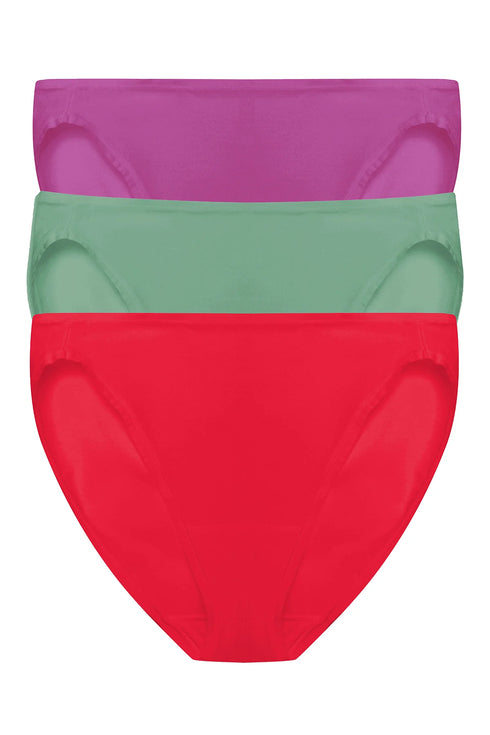 Natori Bliss Bare Cotton Bikini 3-pack