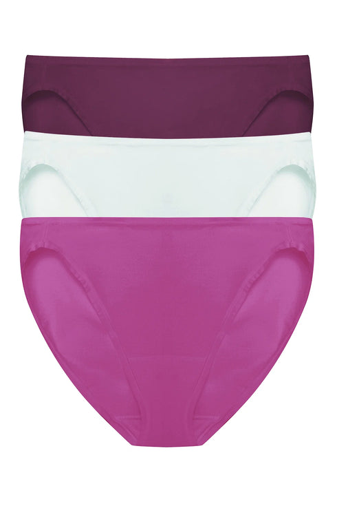 Natori Bliss Bare Cotton Bikini 3-pack