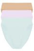 Natori Bliss Bare Cotton High Cut Brief 3-pack