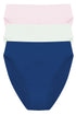 Natori Bliss Bare Cotton High Cut Brief 3-pack