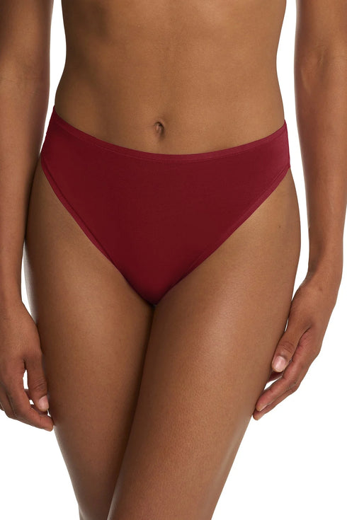 Natori Bliss Bare Cotton High Cut Brief 3-pack