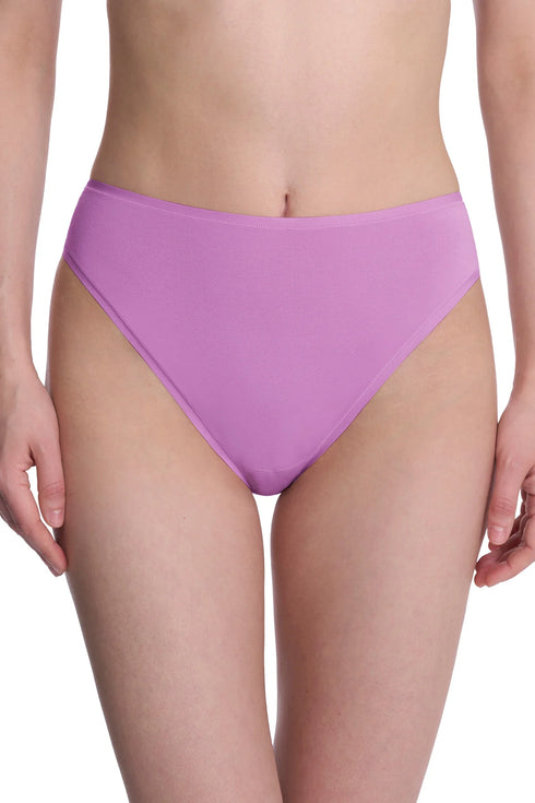 Natori Bliss Bare Cotton High Cut Brief 3-pack