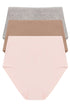Natori Bliss Bare Cotton High Waist Brief 3-pack