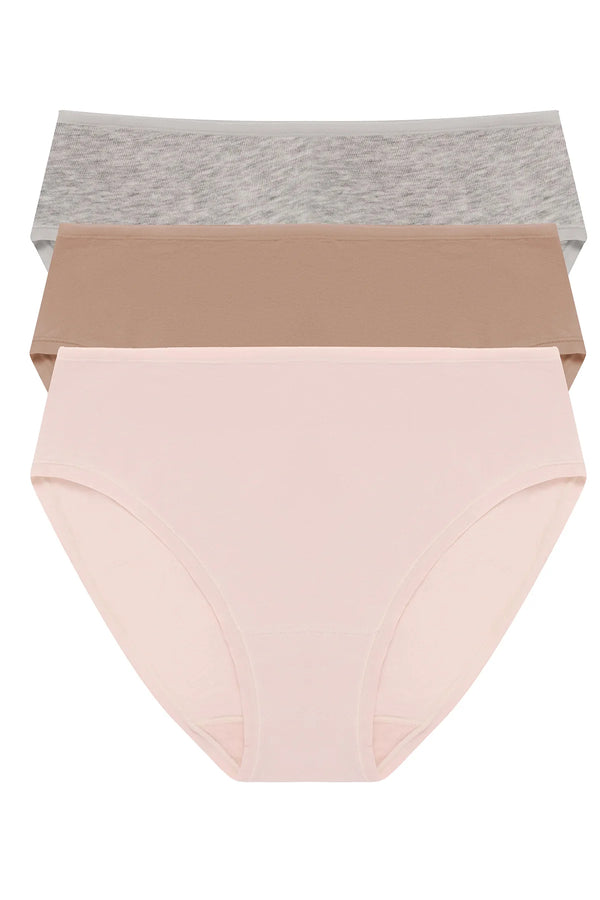 Natori Bliss Bare Cotton Hipster 3-pack
