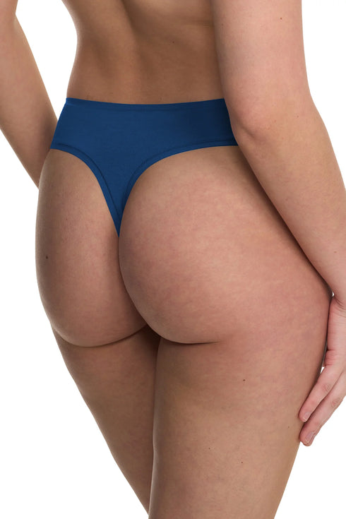 Natori Bliss Bare Cotton Thong 3-pack