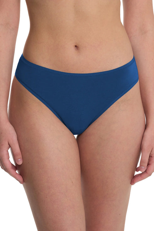 Natori Bliss Bare Cotton Thong 3-pack