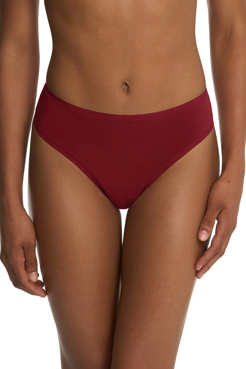 Natori Bliss Bare Cotton Thong 3-pack